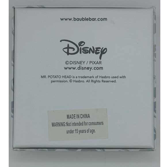 BaubleBar Pixar Mr. & Mrs. Potato Head Earrings Toy Story NEW Gold Tone Stud - Picture 4 of 4